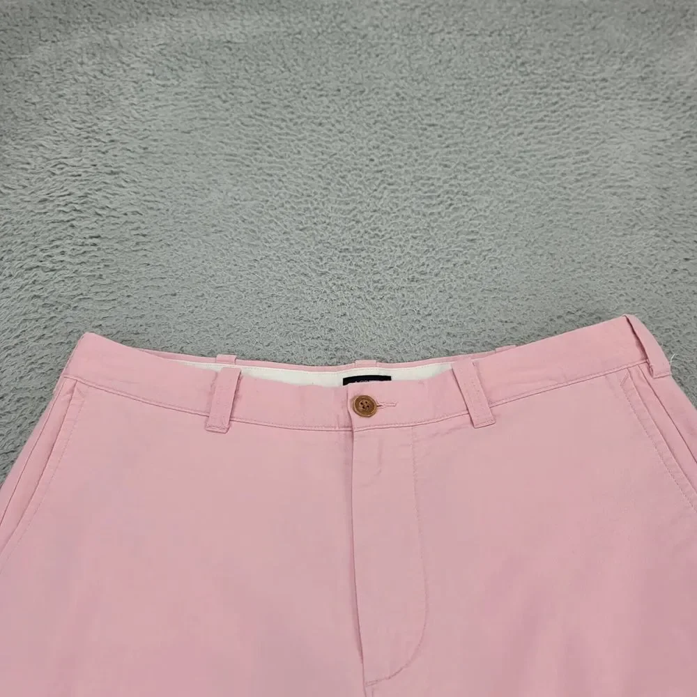 J.CREW Shorts Mens 34 Pink Sunwashed Oxford Chino‎ Preppy Beach Casual Pockets